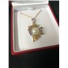 Image 3 : CREAMY WHITE ROUND BUTTON MOON FISH PENDANT (925 STERLING SILVER)