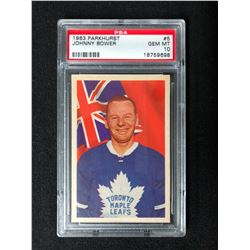 1963 PARKHURST #5 JOHNNY BOWER (GEM MINT 10) PSA GRADED
