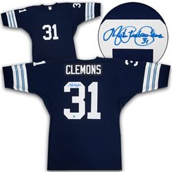 Mike"Pinball" Clemons Toronto Argonauts Autographed Custom CFL Football Jersey (AJ SPORTS)