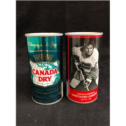 VINTAGE COLLECTIBLE CANADA DRY CANS LOT