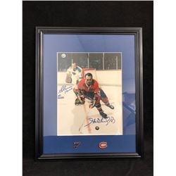 GLENN HALL & HENRI RICHARD SIGNED FRAMED PHOTO