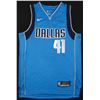 Image 2 : DIRK NOWITZKI SIGNED MAVERICKS BASKETBALL JERSEY (JSA COA)