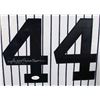 Image 2 : Reggie Jackson Signed Yankees 35x43 Custom Framed Jersey (JSA COA)