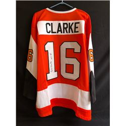 BOBBY CLARKE SIGNED FLYERS HOCKEY JERSEY