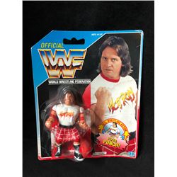WWF Rowdy W/ Piper Punch Wrestling Figure on Card Vintage 1990 Hasbro