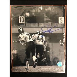 JOE THEISMANN SIGNED BLACK & WHITE FOOTBALL PHOTO (AJ SPORTS)