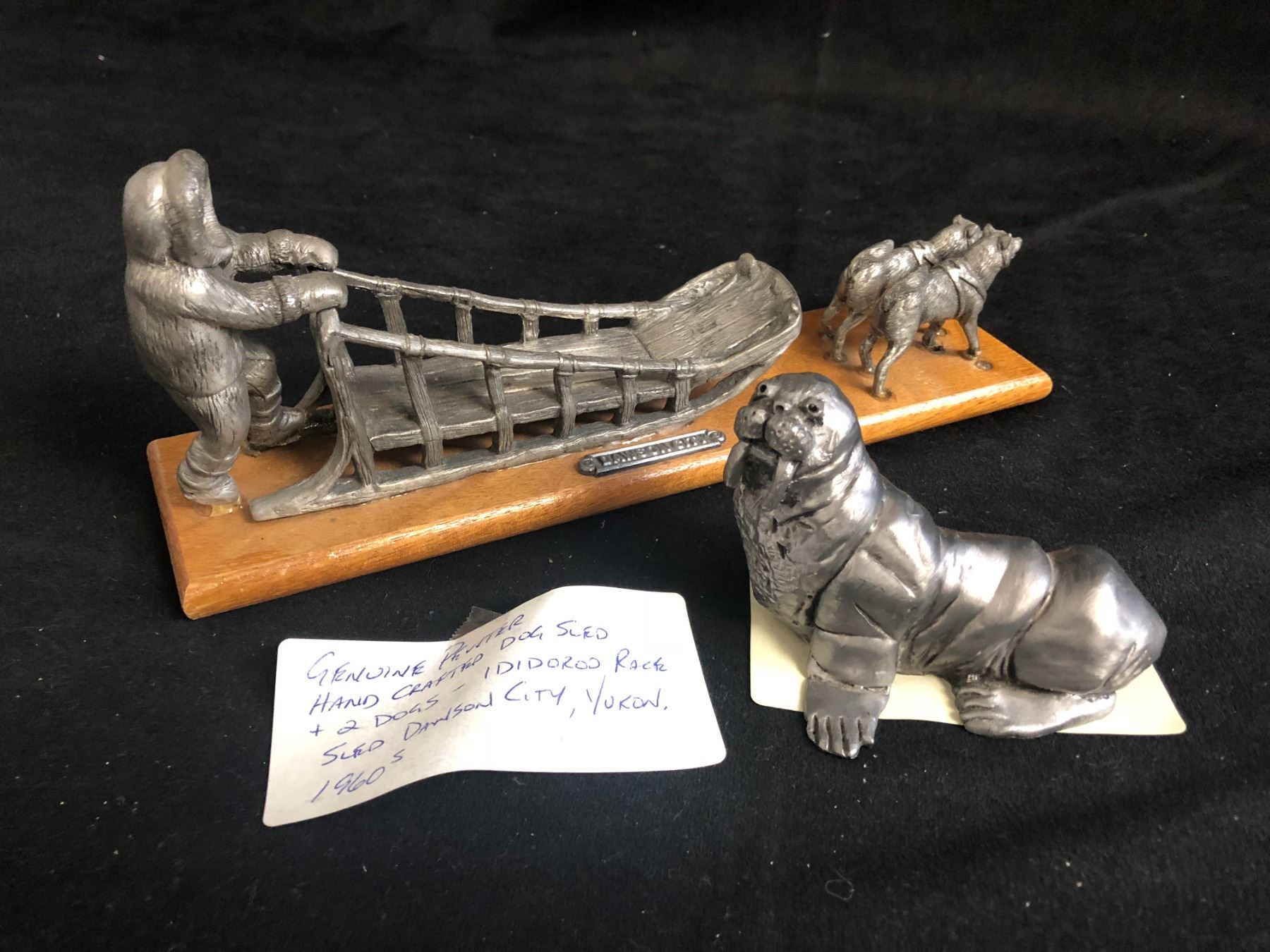 1960'S HAND CRAFTED PEWTER FIGURES LOT