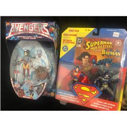 ACTION FIGURE TOY LOT (AVENGERS/ SUPERMAN/ BATMAN)