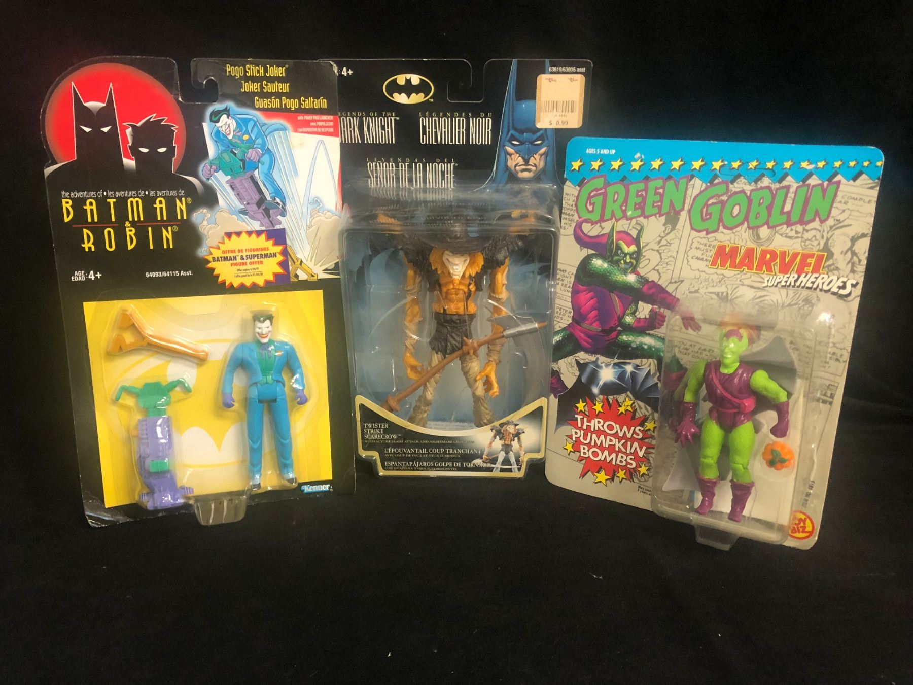 ACTION FIGURE TOY LOT (THE JOKER/ GREEN GOBLIN)