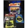 Image 1 : BATMAN TOY LOT (BATMOBILE/ FIGURE/ ERASER)