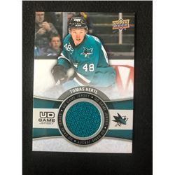 2015-16 UD Tomas Hertl Game Used Jersey Card #GJ-TH