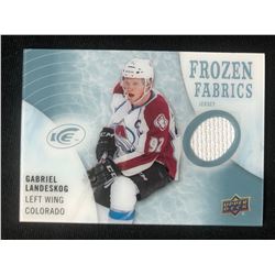 2014 Upper Deck Ice Frozen Fabrics #FZF-GL Gabriel Landeskog Colorado Avalanche