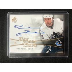 2011-12 SP Authentic Sign of the Times #SOTLI Trevor Linden