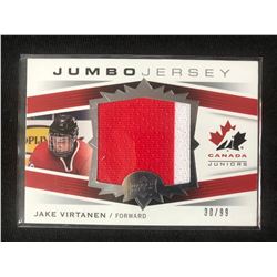 2014 UD Team Canada Juniors Jumbo Jersey Jake Virtanen (30/99)