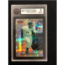 1997 BOWMAN'S BEST #BBP1 FRANK THOMAS ATOMIC REFRACTOR (9 MINT)