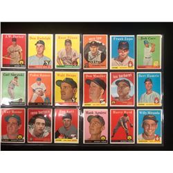 1958 TOPPS BASEBALL CARD LOT