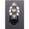 Image 7 : Art Deco Rose Cut & Table Cut Diamond Ring 1920's