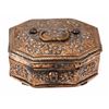 Image 2 : Early Antique Copper Turkish Spice & Nut Box