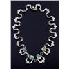 Image 1 : Navajo Sand Cast Sterling Silver Necklace c. 1940