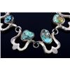 Image 2 : Navajo Sand Cast Sterling Silver Necklace c. 1940