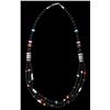 Image 1 : Navajo T&R Singer Onyx Multi Stone Necklace