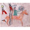 Image 8 : Sioux Pictorial Painted & Beaded Model Tipi c1890-