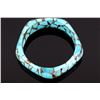 Image 2 : Gem Quality Turquoise Carved Bangle