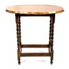 Image 2 : Early Quartersawn Oak Barley Twist Oval End Table