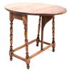 Image 2 : Antique Solid Oak Drop-Leaf End Table