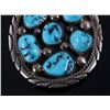 Image 2 : Navajo Tommy Moore Stering & Turquoise Pendant