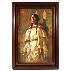 Cheyenne Mother by Howard Terpning Giclee Print