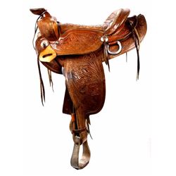 Montana Western Tooled Early Saddle