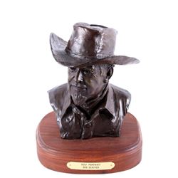 Original Bob Scriver Bronze Self Portrait 1975