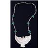 Image 1 : Navajo Mother of Pearl & Carico Turquoise Necklace