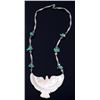 Image 9 : Navajo Mother of Pearl & Carico Turquoise Necklace