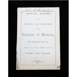 Annual Report of the Territory of Montana 1884