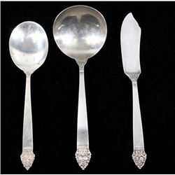 King Cedric Oneida Sterling Serving Utensils