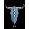 Image 1 : Turquoise Covered Steer Cow Skull