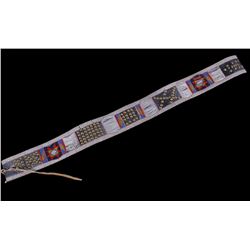 Crow Fully Beaded & Tacked Belt c. 1890