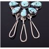 Image 6 : Navajo Morenci Turquoise & Silver Necklace