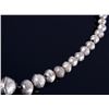 Image 4 : Navajo Graduated Silver Concho Bead Necklace 1920