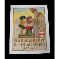 Rathauskeller Authentic Poster by Albert Stolz