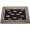 Image 2 : Fishing Lure And Trout Pattern Wool Rug
