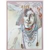 Image 2 : Original Sari Staggs Chief Water Color Painting