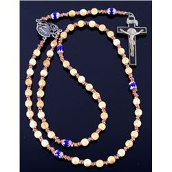 Wooly Mammoth Ivory & Chevron Beaded Rosary