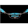 Image 2 : Navajo Morenci Turquoise & Silver Necklace