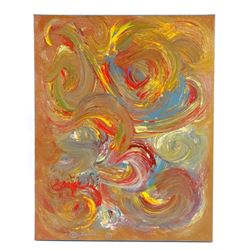 Original Signed Bill Rains Acrylic Painting