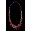 Image 1 : Navajo Red Branch Coral Necklace and Earring Set