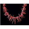 Image 2 : Navajo Red Branch Coral Necklace and Earring Set
