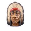 Image 1 : Cigar Store Trade Sign Native American Indian Head
